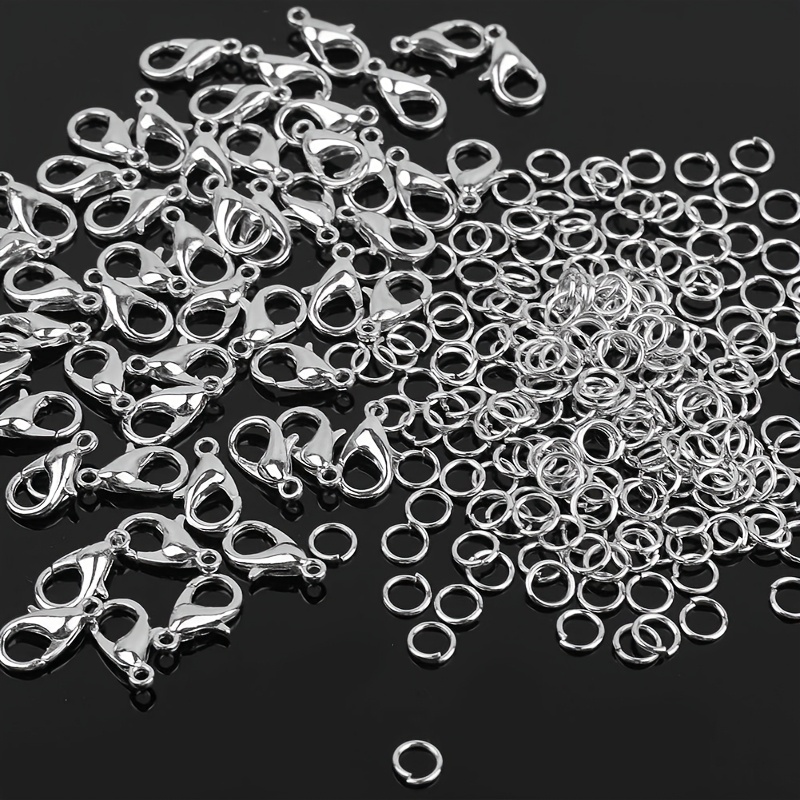 Jewelry Making Loops - 1/2/300 個ロブスタークラスプオープンジャンプリングコンボ DIY ビーズネックレスブレスレットペンダントコネクタジュエリー作成クラフト用品