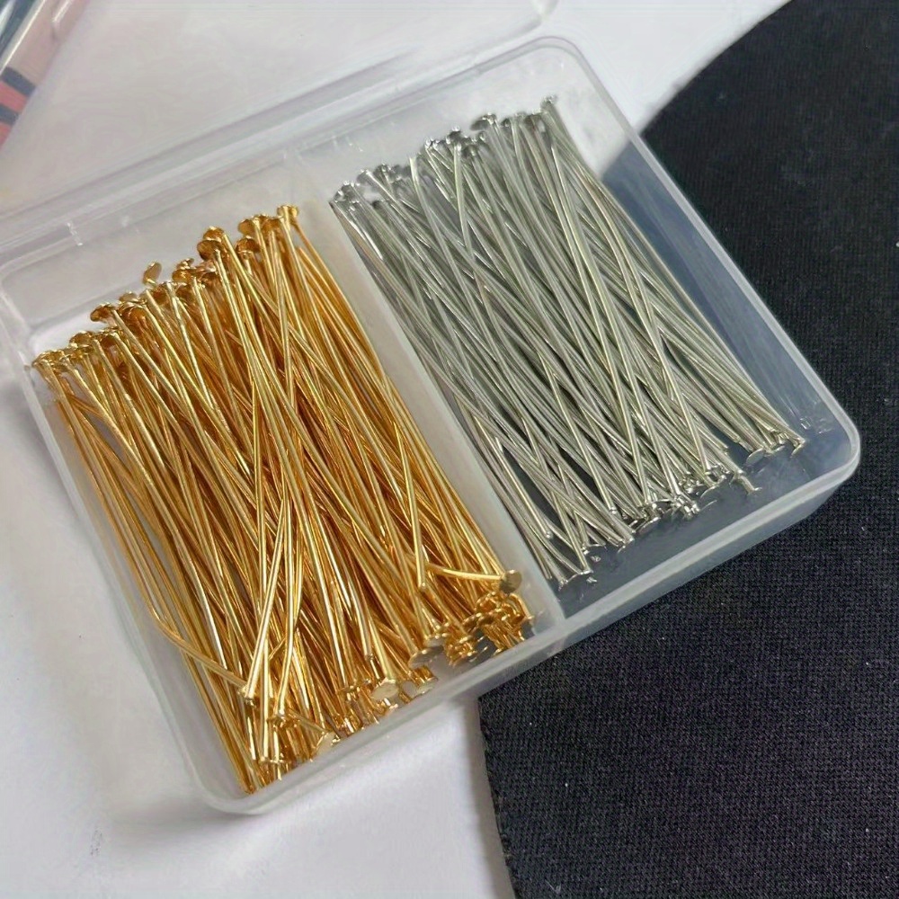 Jewelry Making Box - 200本入り 30/40/50mm 鉄製針 ボックス入り 卸売 フラットニードルヘッド