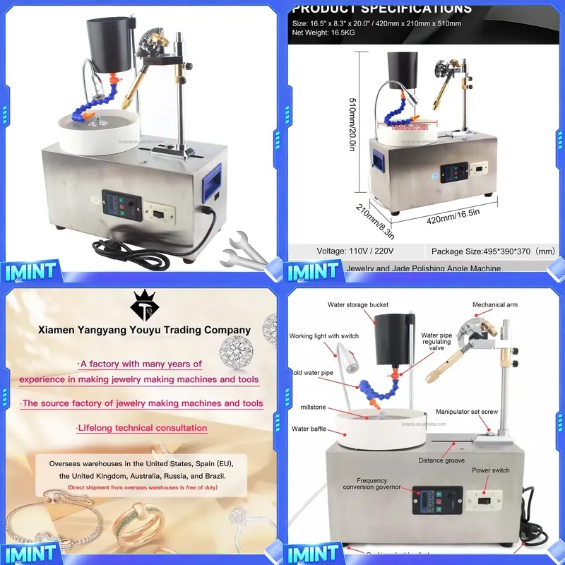 Jewelry Making With Stones - ボスタファクトリー石ビーズ製造機 ジュエリー研磨工具機器 ファセット加工宝石フラットグラインダー 通常のマニピュレーター