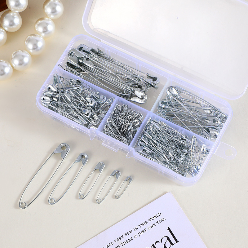 シルバーセーフティピンキット、収納ボックス付き、衣類縫製、ジ - Jewelry Making Organizer のレビューと価格