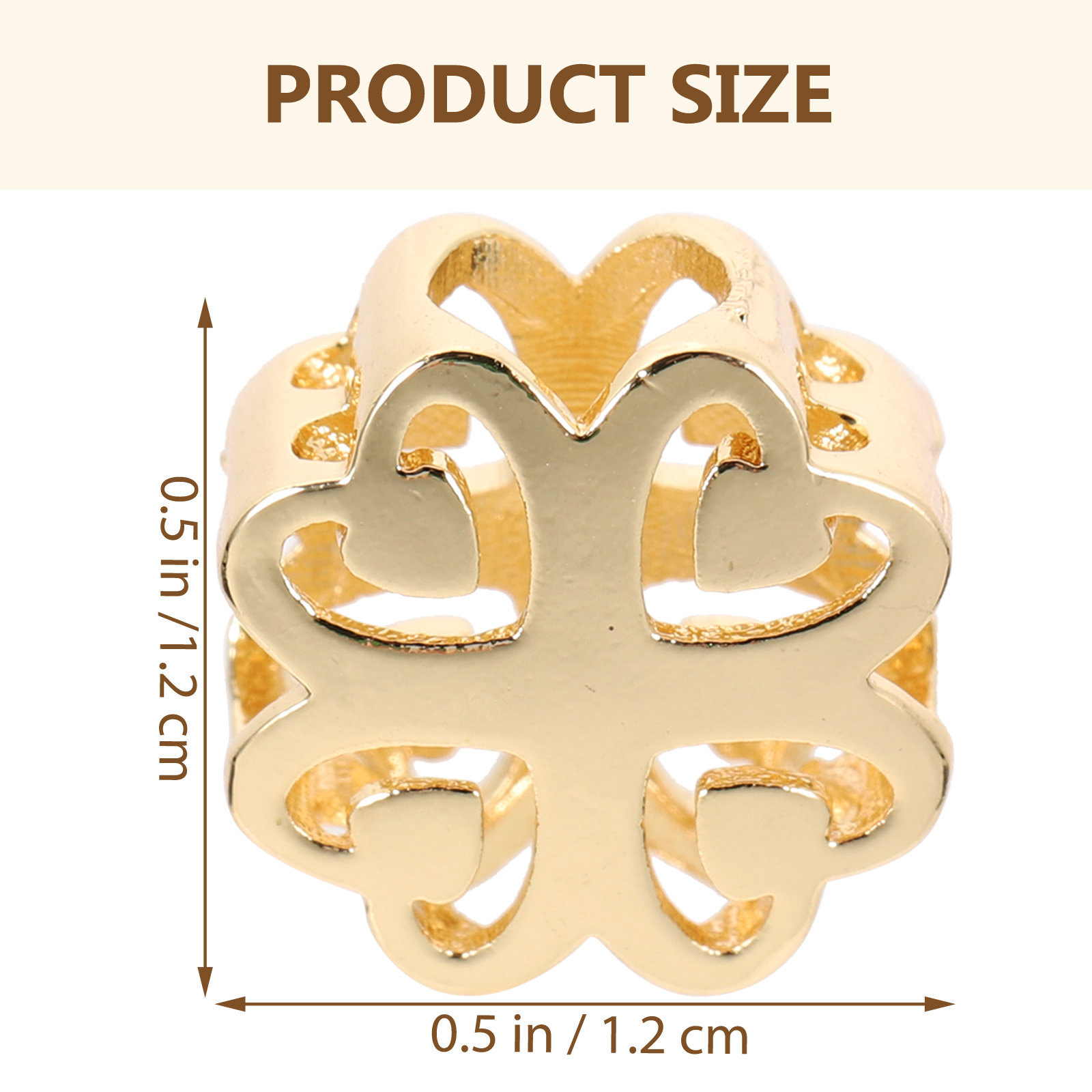 5個入り銅製ビーズ、金メッキ中空、DIYブレスレット、ジュエ - Jewelry Making Ideas With Beads のレビューと価格