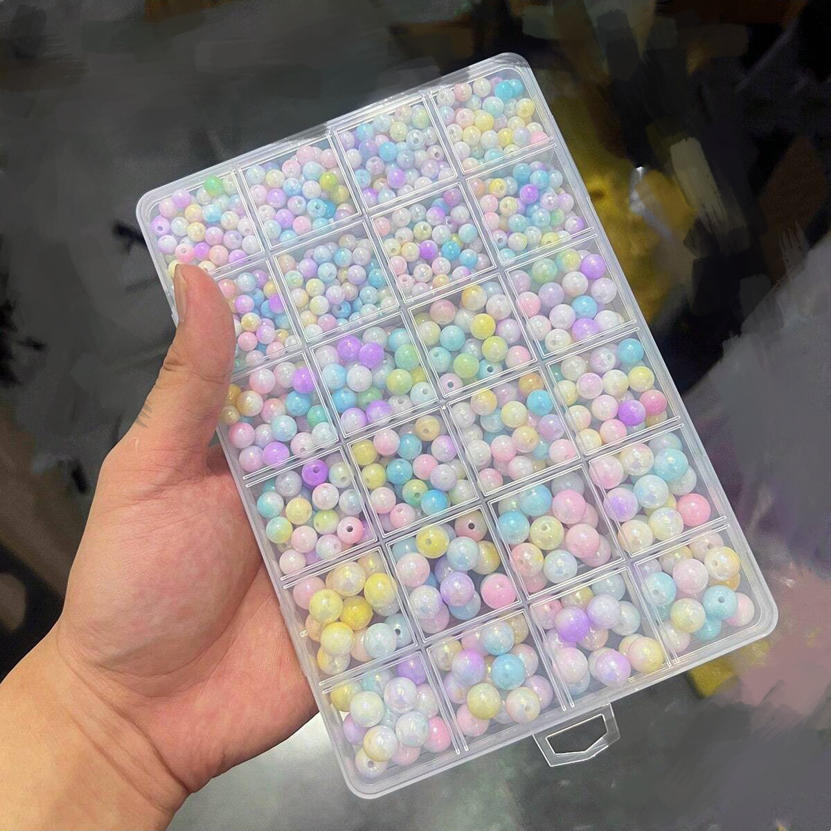 800個/24グリッドセットボックス 6mm/8mm/10m - Jewelry Making For Birthday Party のレビューと価格