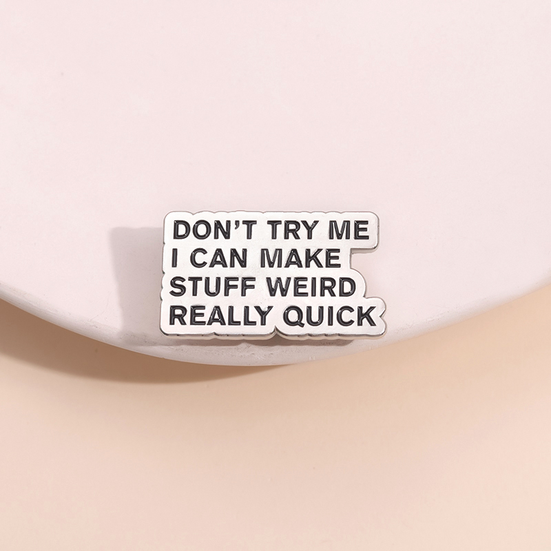 Iは、奇妙なクイックエナメルピン、クリエイティブな引用ブロー - Jewelry Making Quotes のレビューと価格