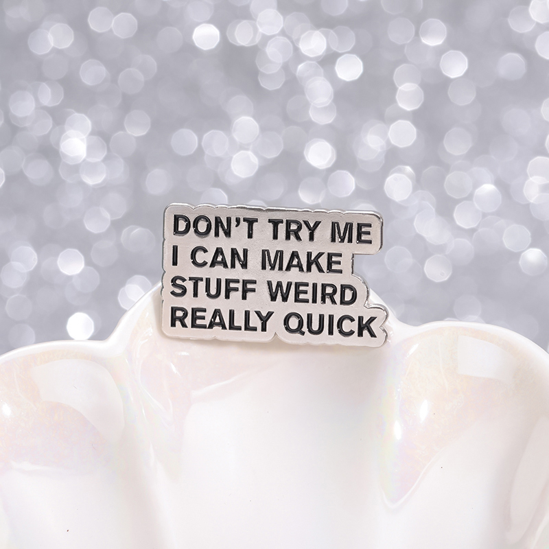 Iは、奇妙なクイックエナメルピン、クリエイティブな引用ブロー - Jewelry Making Quotes のレビューと価格