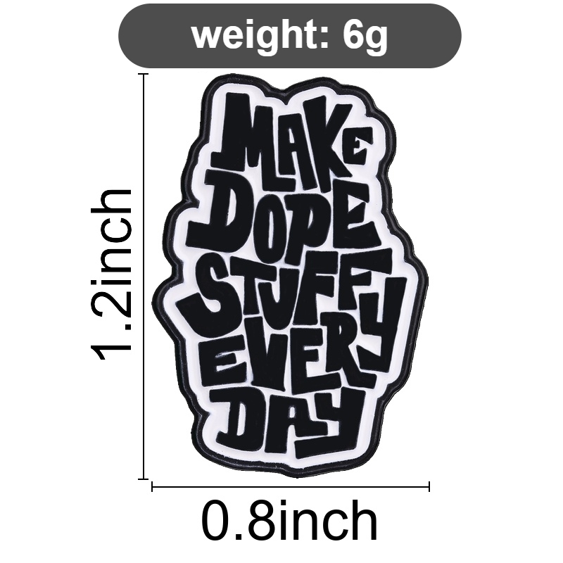 毎日素晴らしいものを作ろう エナメルピン レトロスタイル モ - Jewelry Making Quotes のレビューと価格