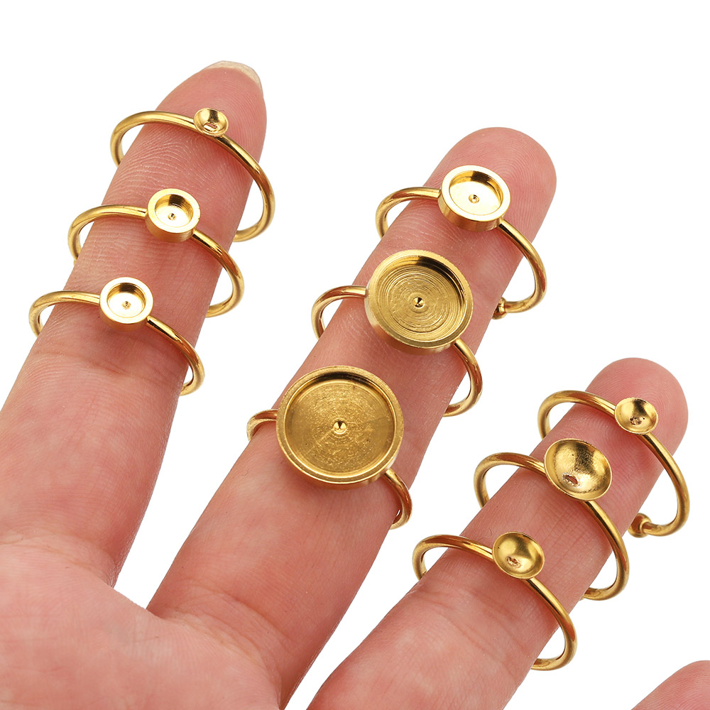10個入り ステンレス製 丸型 調整可能 オープンリング セ - Jewelry Making With Stones のレビューと価格