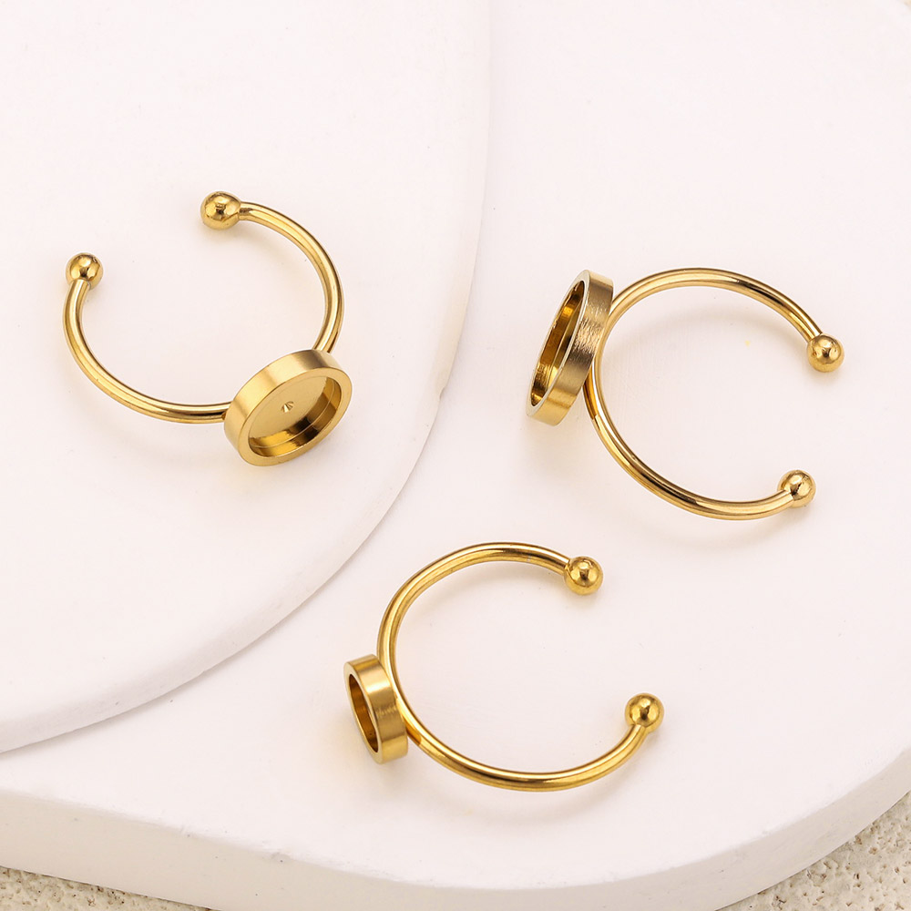 10個入り ステンレス製 丸型 調整可能 オープンリング セ - Jewelry Making With Stones のレビューと価格