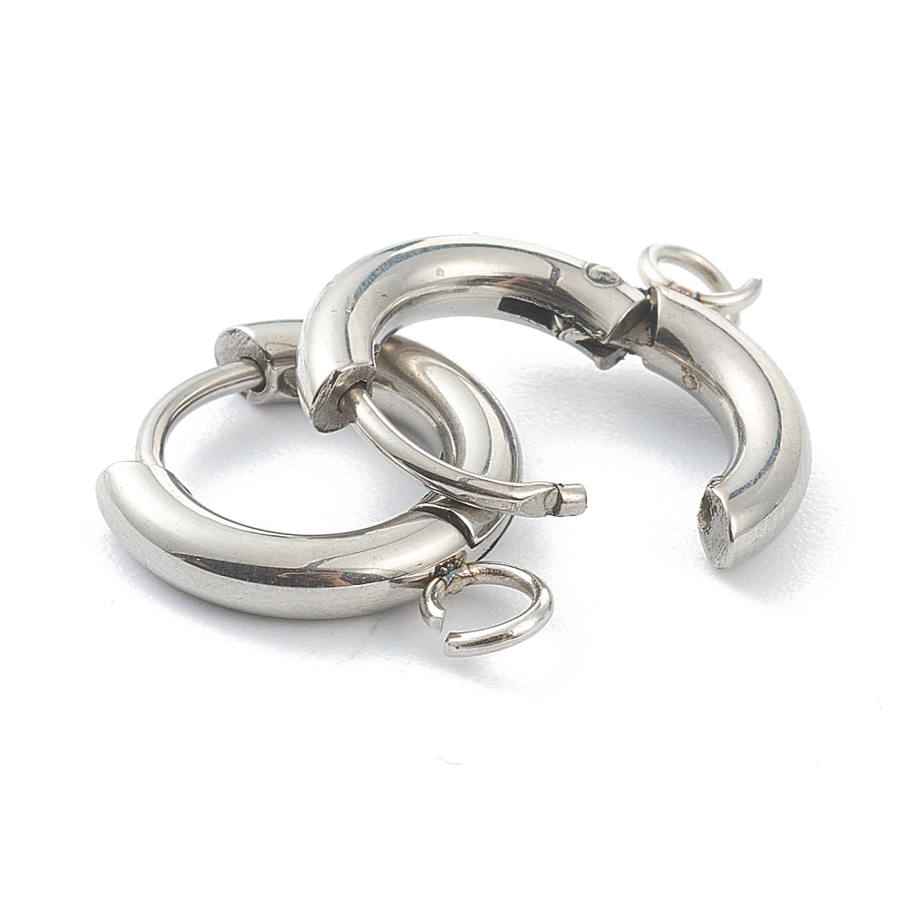 10個入り 201ステンレス鋼製ハギーイヤリングフック ラウ - Jewelry Making Loops のレビューと価格