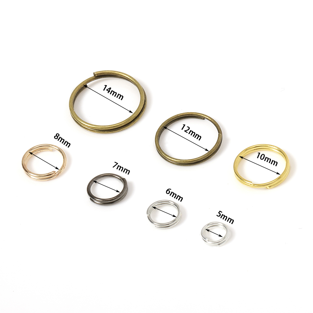200 個 5-14 ミリメートルキーリングダブルループオー - Jewelry Making Loops のレビューと価格