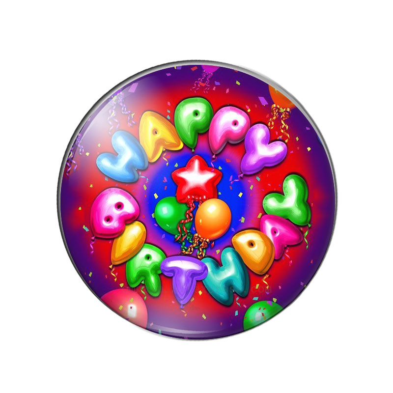 丸い写真ガラスカボション,漫画アート,お誕生日おめでとう,引 - Jewelry Making Quotes のレビューと価格