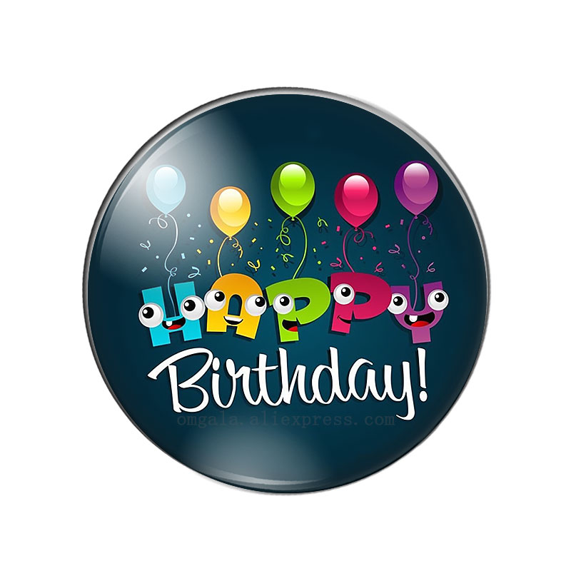 丸い写真ガラスカボション,漫画アート,お誕生日おめでとう,引 - Jewelry Making Quotes のレビューと価格
