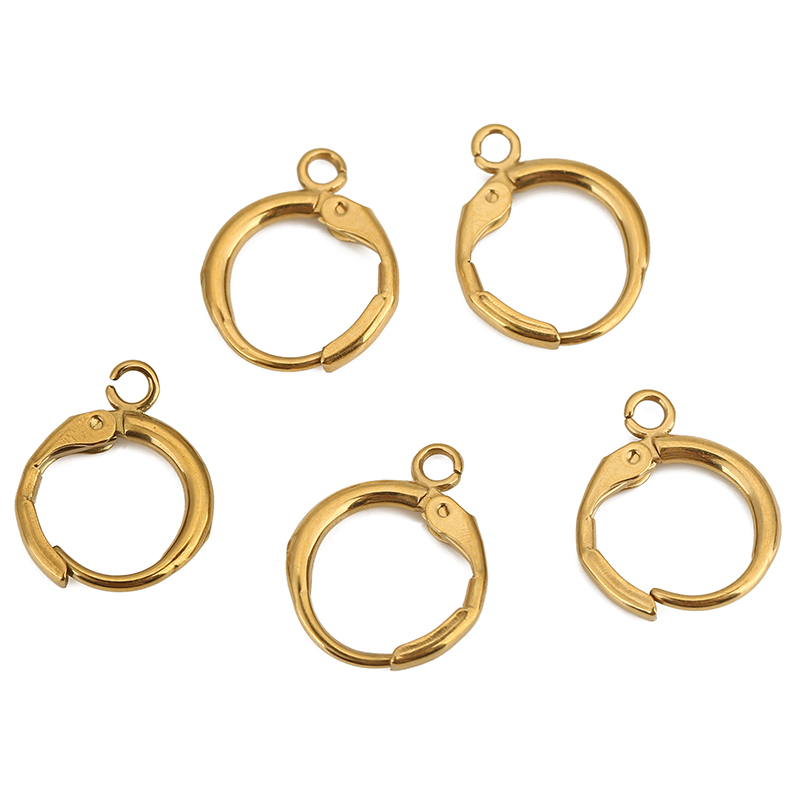 10 個 PVD ​​色褪せないステンレス鋼のイヤリングフッ - Jewelry Making Earrings のレビューと価格
