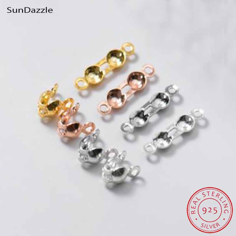 4個入り 本物の純銀925製 クロージャーエンドビーズ クラ - Jewelry Making Beads のレビューと価格