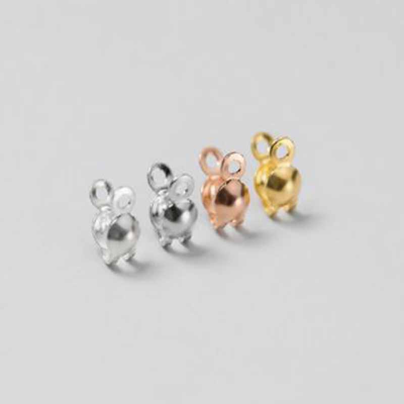 4個入り 本物の純銀925製 クロージャーエンドビーズ クラ - Jewelry Making Beads のレビューと価格
