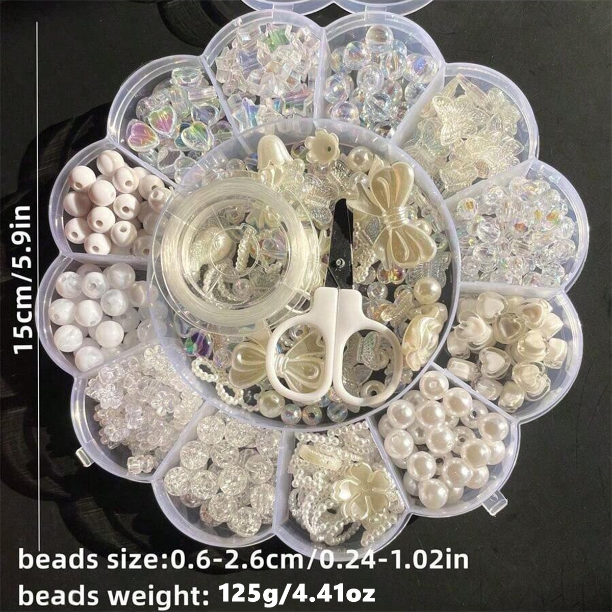 2セット/1セット 13グリッドアクリルフラワーボックスビー - Jewelry Making For Birthday Party のレビューと価格