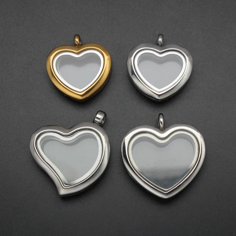 24mm 30mm ハート型フローティングロケットペンダント - Jewelry Making For Birthday Party のレビューと価格