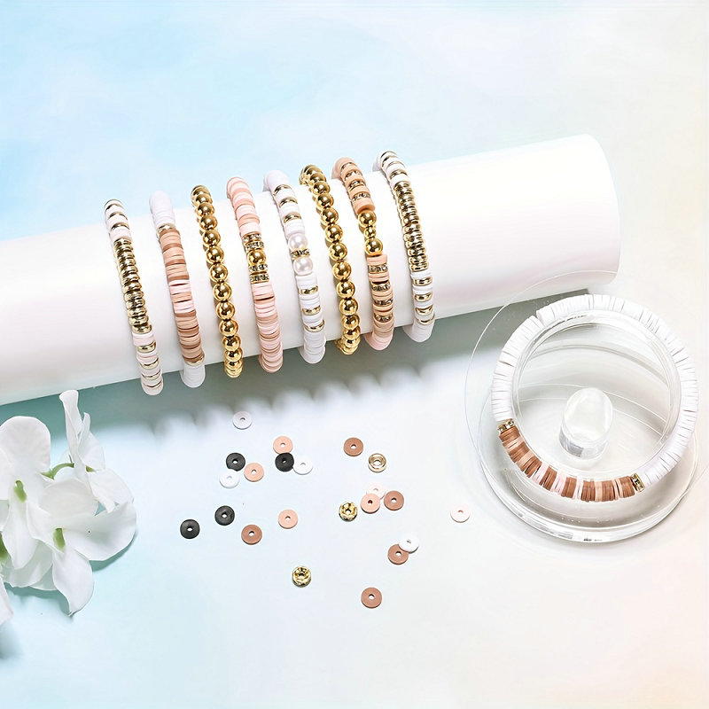 スタイル DIY 粘土ビーズブレスレット作成キット友情ゴール - Jewelry Making For Birthday Party のレビューと価格