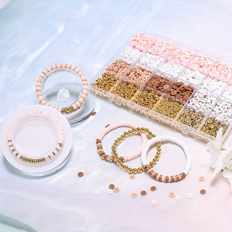 スタイル DIY 粘土ビーズブレスレット作成キット友情ゴール - Jewelry Making For Birthday Party のレビューと価格
