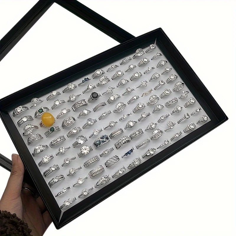 1 セットリングホルダーディスプレイトレイジュエリーオーガナ - Jewelry Making Organizer のレビューと価格