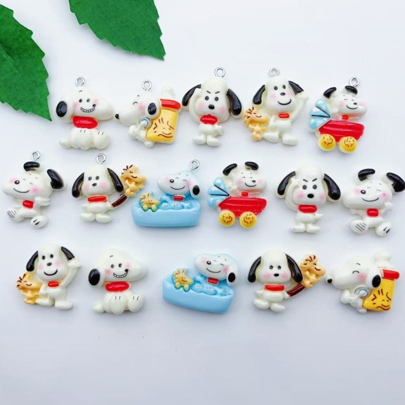 12個入り樹脂製漫画犬ペンダント、DIYジュエリー製作イヤリ - Jewelry Making Earrings のレビューと価格
