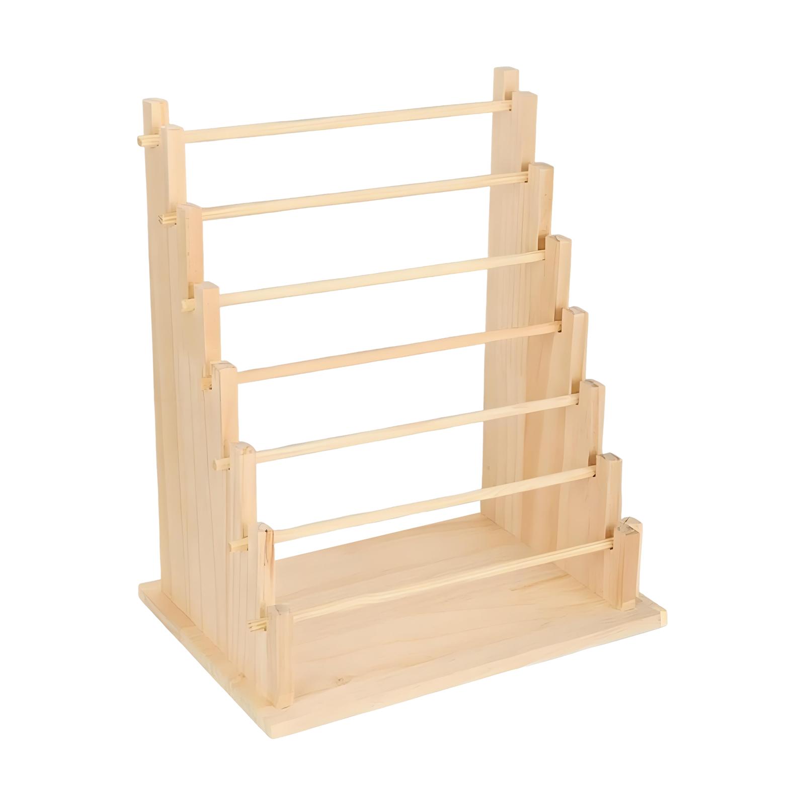 木製リボンオーガナイザーラック収納ホルダージュエリーディスプ - Jewelry Making Organizer のレビューと価格