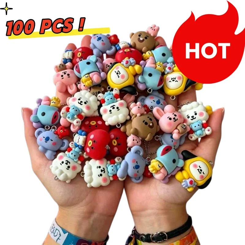 7 個 BT21 樹脂漫画チャーム DIY アクセサリークラ - Jewelry Making Earrings のレビューと価格