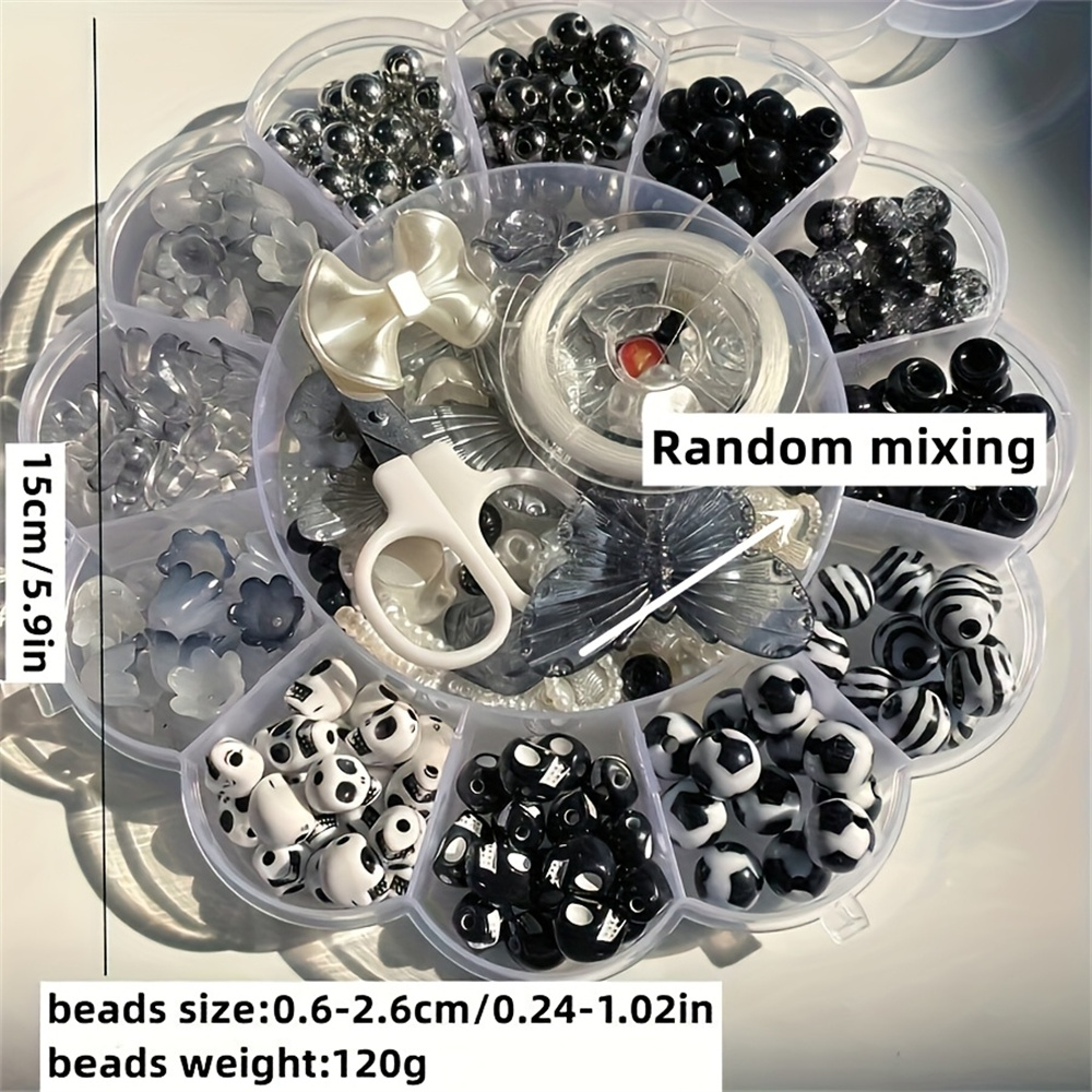 13グリッド 120g ランダムフラワーボックスビーズ アク - Jewelry Making Box のレビューと価格