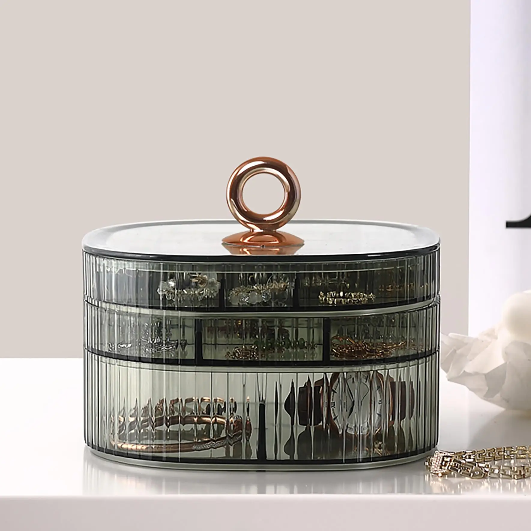 ジュエリーボックス、ハンドル付きジュエリーオーガナイザー、女 - Jewelry Making Organizer のレビューと価格