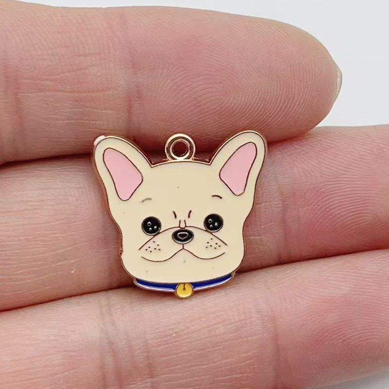 12個入り漫画ペット斑点犬合金オイルドロップペンダント、DI - Jewelry Making Earrings のレビューと価格