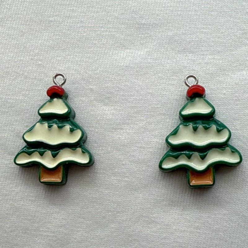 10 個クリスマス漫画シリーズ樹脂ペンダント DIY ジュエ - Jewelry Making Earrings のレビューと価格