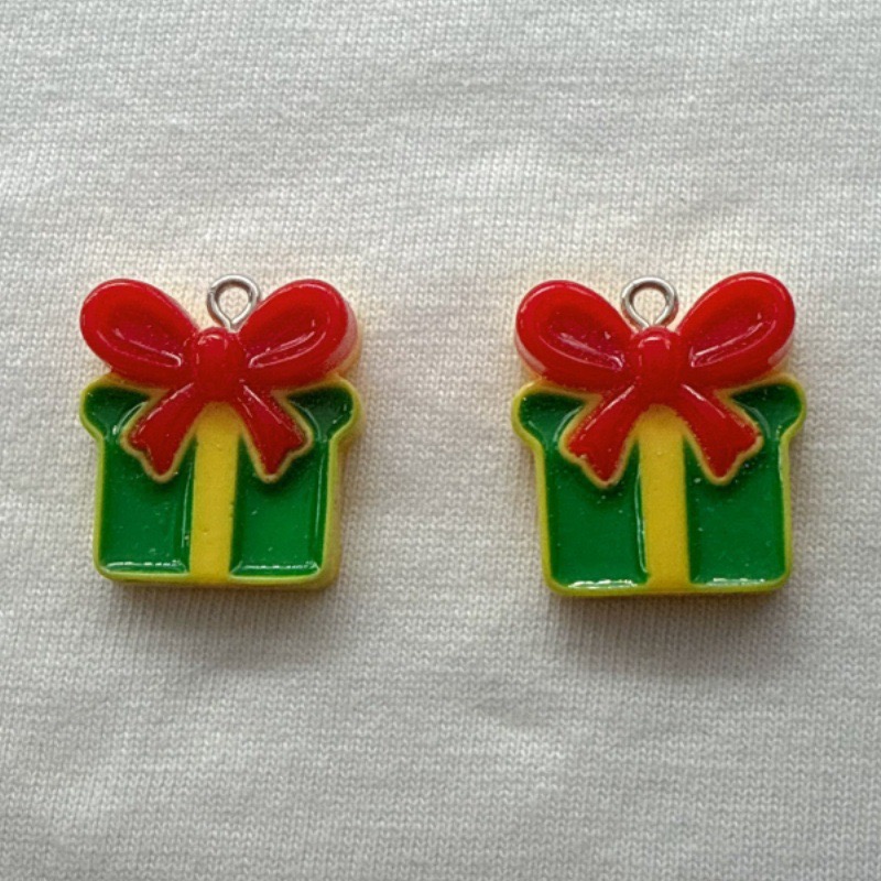 10 個クリスマス漫画シリーズ樹脂ペンダント DIY ジュエ - Jewelry Making Earrings のレビューと価格
