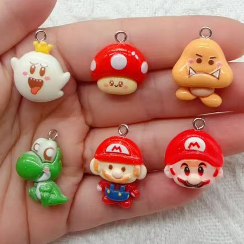 10個入り樹脂製漫画ペンダント、DIYジュエリー製作イヤリン - Jewelry Making Earrings のレビューと価格