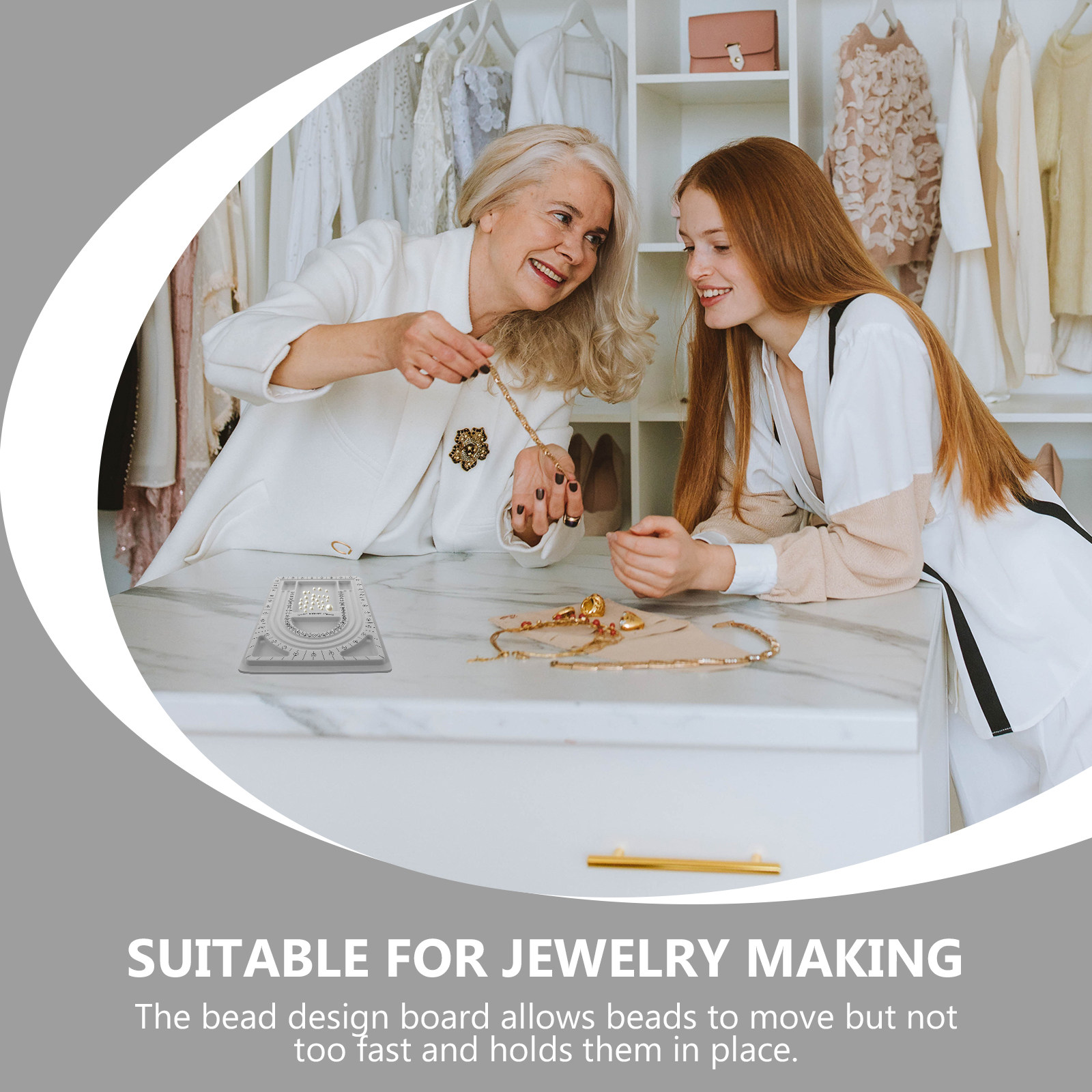 2 個ビーズデザインボードジュエリー作成トレイネックレスブレ - Jewelry Making Organizer のレビューと価格