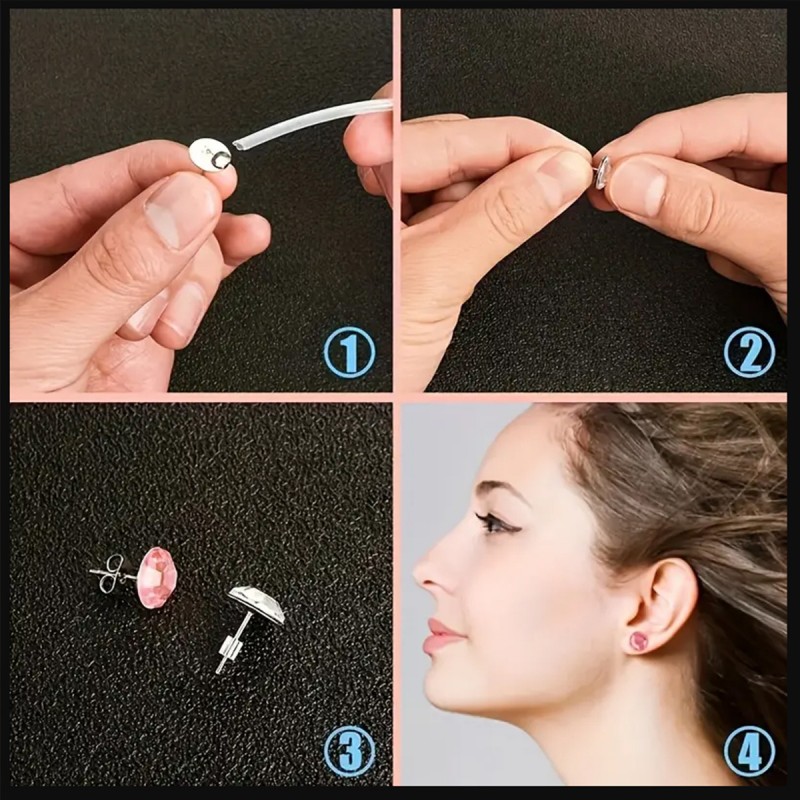 1セットボックスイヤーフックシングルループ耳栓セット手作りD - Jewelry Making Organizer のレビューと価格