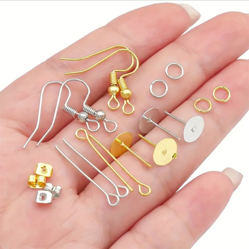 1セットボックスイヤーフックシングルループ耳栓セット手作りD - Jewelry Making Organizer のレビューと価格