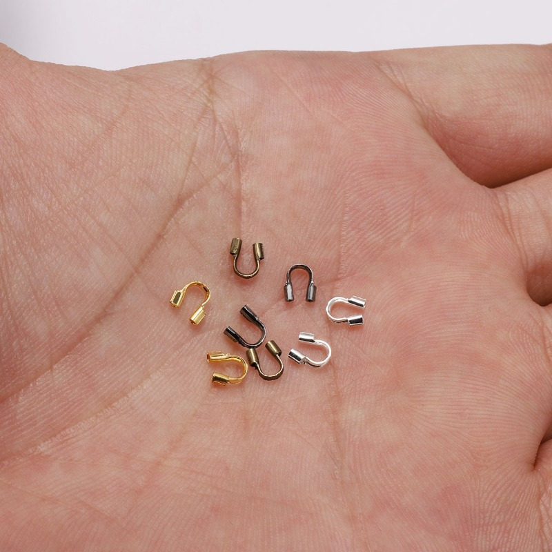 100-300 個 3X4mm ワイヤープロテクター ワイヤ - Jewelry Making Loops のレビューと価格